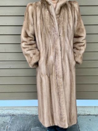 Mink Coat Full Length Vintage Size Xl