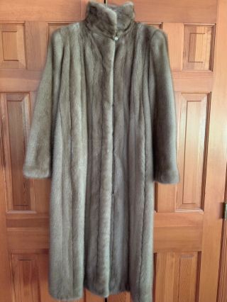 Mink coat full length vintage size XL 2