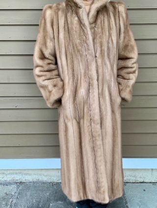Mink coat full length vintage size XL 8