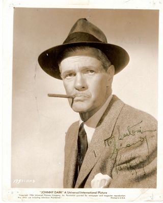 American Character Actor Paul Kelly,  Vintage Signed Studio Photo.