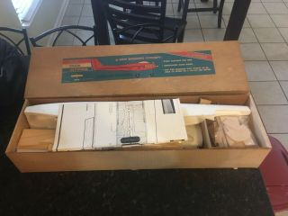 Vtg A Quickie Hawk 460 Rc Model Airplane Plane Wood New? (open Box) Very Rare