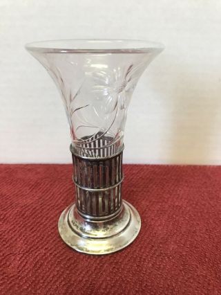 Antique Sterling Silver Pieced Vase Holder,  Watson 1800 