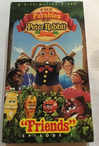The Parables Of Peter Rabbit " Friends " Episode 1 Vhs - - Rare Vintage - Ship N24