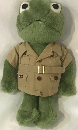 1979 Happiness Crew Frog Toad Plush With Uniform Jacket Coat Rare Htf Stuffed