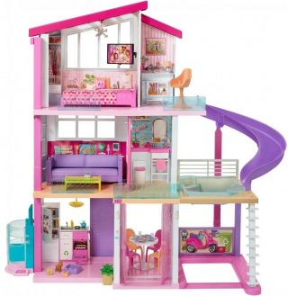 Mattel Barbie Dream House Doll 3 Story Furniture Girls