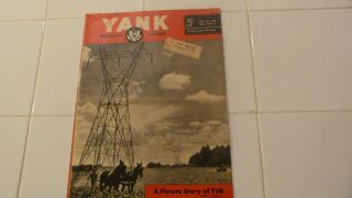 Yank The Army Weekly Oct 12 1945 Vol 4 No 17 A Picture Story Of Tva,  Pinup Girl