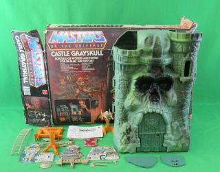Vtg Mattel He - Man Masters Of The Universe Motu Castle Grayskull Complete W/box