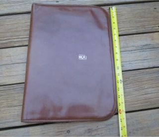 Vintage Large Brown Leather Portfolio Folder 5