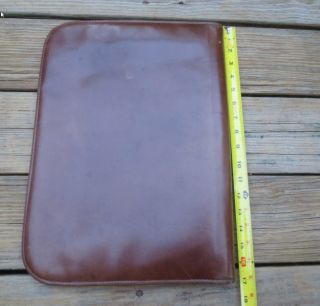 Vintage Large Brown Leather Portfolio Folder 6