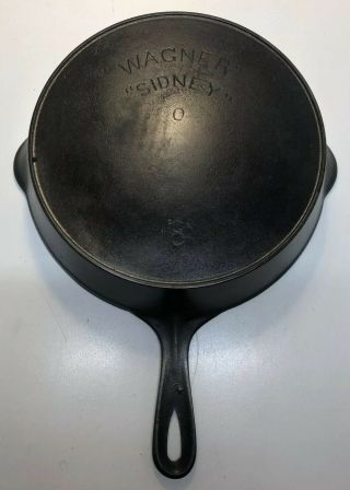 Vintage “ Wagner “ “ Sidney “ O.  Arch Logo No.  8 Cast Iron Skillet With Heat Ring