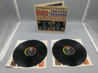 Vintage The Beatles Vs The Four Seasons Us 1964 2 Lp Record Set
