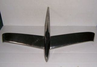 Vintage 1954 Mercury Hood Ornament Jet Airplane Hot Rod Rat Rod