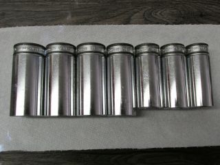 Vintage Snap - On Tools 7 Piece 3/8 Drive Metric Deep Socket Set 20mm To 26mm