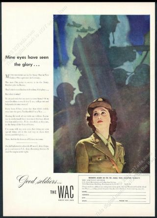 1944 Wac Woman Art Us Army Women 