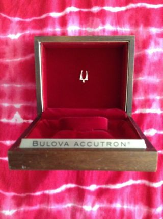 Vintage Wood Box (only) Watch Bulova Accutron