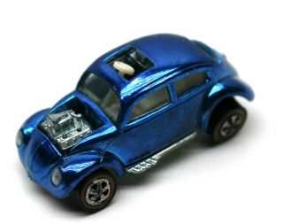 Vintage 1967 Hot Wheels Vw Custom Volkswagen Redline Blue Diecast Made In Usa