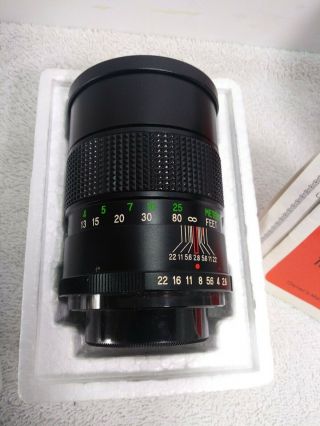 Vivitar Immaculate 135mm f2.  8 Camera Lens Vintage Photography Equipment 3