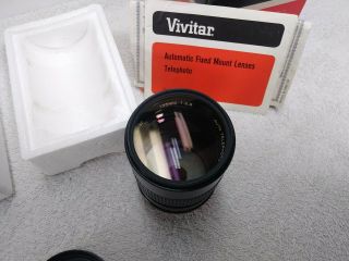 Vivitar Immaculate 135mm f2.  8 Camera Lens Vintage Photography Equipment 4