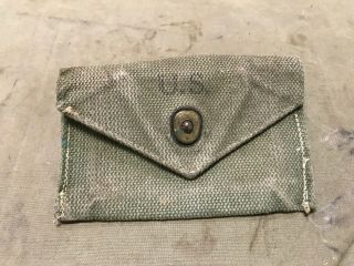 86n Wwii Us M1942 First Aid Pouch - Od 7 Green