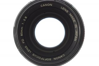 [Rare Near MINT] Canon FD 85mm f/2.  8 Soft Focus Lens NFD w/Hood From JAPAN 8