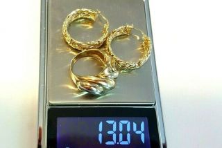 Vintage 14k Solid Gold Jewelry Wear Or Scrap 13.  04gr