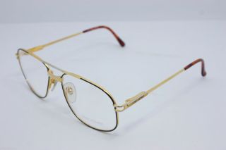 Loris Azzaro Intense 210 19 56mm 18 - K Gold Black Eyewear Eyeglass Frames