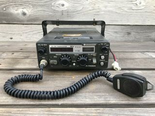 Vintage Kenwood Tr - 7400a 2m Fm Transceiver Radio And Microphone 13.  8v 7.  5a
