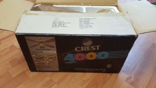 Vintage Crest 4000 52” Downrod Ceiling Fan Bright Brass Nos