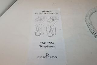 Old Style Vintage Cortelco Desk Corded Landline Telephone w/ Volume Control 3