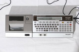Vintage Sharp PC - 1500A Pocket Computer & Case 2