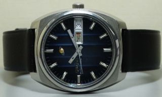 Vintage Enicar Automatic Day Date Swiss Mens Wrist Watch R785 Antique Old