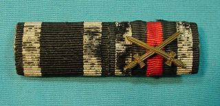 Wwi German Iron Cross / Honor Cross Ribbon Bar