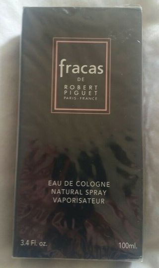 Vintage Robert Piguet Fracas Paris France Eau De Cologne Perfume 3.  4 Oz