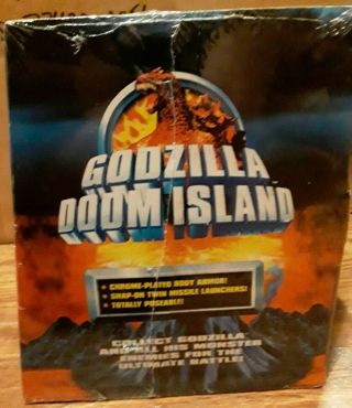 Rare 1997 Trendmasters Doom Island Godzilla Battle Armor Anguirus MIB 4