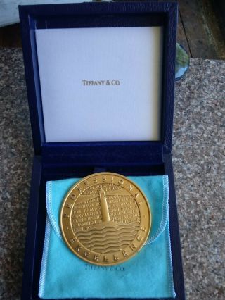 Tiffany & Co Sterling Silver Profesional 140 Grams Medal Engraved