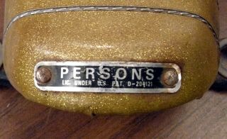 VINTAGE GOLD GLITTER PERSONS BANANA BICYCLE SEAT 2