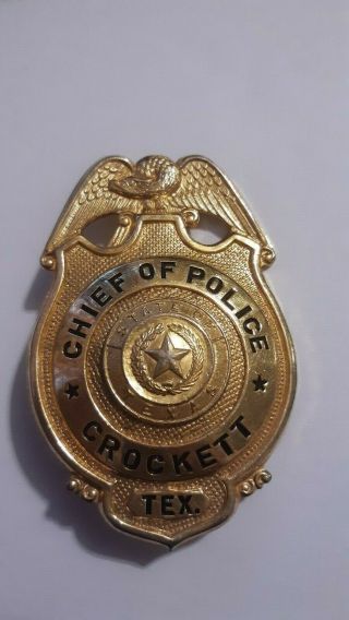 OBSOLETE VINTAGE SHERIFF CAP BADGE BY J.  P.  COOKE CO.  OUT OF SERVICE 4