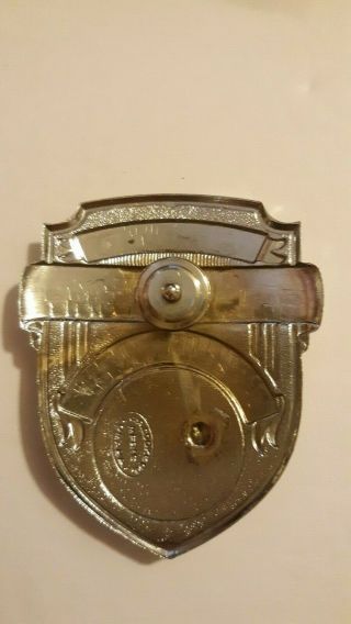 OBSOLETE VINTAGE SHERIFF CAP BADGE BY J.  P.  COOKE CO.  OUT OF SERVICE 9