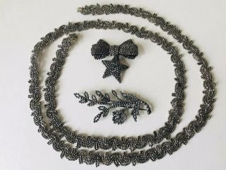 Antique Georgian Joblot Of Steel Cut Jewellery