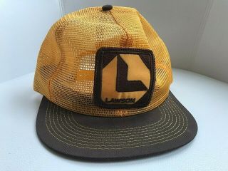 Vintage Lawson Products Trucker Hat Mesh Patch Snapback Cap K - Brand Usa