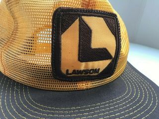 Vintage LAWSON Products Trucker Hat Mesh Patch Snapback Cap K - Brand USA 2