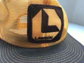 Vintage LAWSON Products Trucker Hat Mesh Patch Snapback Cap K - Brand USA 4
