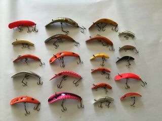 Twenty One (21) Flatfish Lure’s - Various Sizes T - 4,  U20,  F7,  X5,  F6,  X4