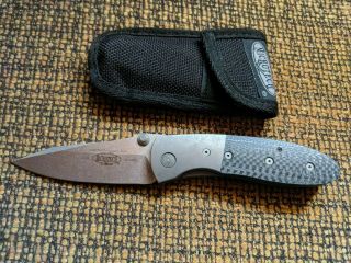 Microtech Lightfoot Lcc D/a 12/2000,  Stonewash Very Good Rare Early Version