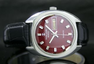 Favre Leuba Geneve Duomatic Quick Day Date Steel Mens Wrist Vintage Watch 2