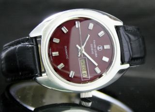 Favre Leuba Geneve Duomatic Quick Day Date Steel Mens Wrist Vintage Watch 4