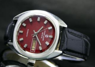 Favre Leuba Geneve Duomatic Quick Day Date Steel Mens Wrist Vintage Watch 5