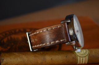 Ma Watch Strap 22 20 18mm Handmade Spain Real Vintage Leather Band Oil Brown Iii