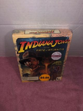 Indiana Jones And The Fate Of Atlantis (pc,  1992) Vintage Pc