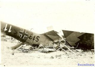 Press Photo: Black Cross Down Crashed Luftwaffe Ju - 87 Stuka Bomber; 1939 (1)